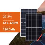 615W 620W Canadian Solar All Black Panels 625W 630W Solar Panels On Garage Roof for sale