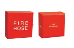 China FRP Fiberglass Fire Extinguisher Cabinets Red Fire Extintor Box supplier
