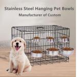 dog Bowls Collapsible Customized Height Wall Mounted Elevated Pet Feeder for sale