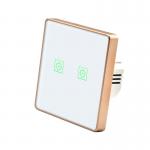 Glomarket 2 Gang Zigbee High Quality Tuya Switch Controller No Neutral Smart Home System Switch Interruptores for sale