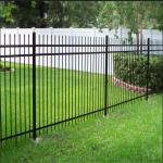 Powder Coating Iron Wrought Fence 6 Foot Portable Galvanized Steel for sale