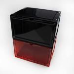 Transparent Portable Magnetic Drop Front Shoe Box Washable Foldable Lightweight