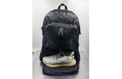 China Large Capacity Custom Football Backpack , Black Soccer Backpack With Shoe Compartment supplier