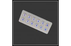 China LED Backlight IP65 Double Row Stainless Steel Keypad For Information Kiosk supplier