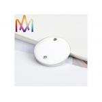 18mm Diameter Round Disc Charm With Diamond