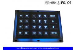 China Illuminated Industrial Numeric Keypad Panel Mount With 6x4 Matrix Keys supplier