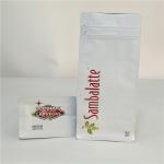 Degassing Valve Matte Coffee Pouch 110mic CMYK MOPP Flat Bottom Zipper Bag