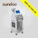3 in 1 multifunction nd:yag elight rf ipl machine for hair removal skin rejuvenation for sale