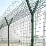 green power  coated Dia 500mm BTO-22 Razor Barbed Wire Airport Security Fence 1.8*30m  for  airport for sale