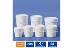 China liquid fertilizer PP Round Plastic Bucket With Lid Handle Printing with Heat Transfer supplier