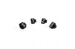 China AP3-10-7.5 Pricing Systems Triangular ABS Plastics USD Jewellery Price Cubes supplier