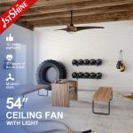 LED Ceiling Fan with Remote Control and Dimmable Light Support Dimmer Yes Downd rod 6 for sale