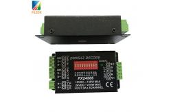 China PX24506 DMX LED Controller , Dmx 512 Decoder Rgb LED Controller 12V 24V supplier