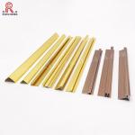 Extruded Aluminium Wall Corner Protectors 1mm Thickness Golden Color for sale