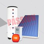 Blue Titanium Red Copper Flat Plate Split Solar Water Heater for sale