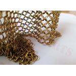7mm Stainless Steel Ring Mesh Curtain Antique Bronze For Architecture for sale