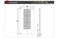 China Dot Matrix Display Panel with Elevator LCD Display Green 132 X 70mm supplier