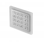 Stainless Steel matrix usb numeric keypad 16 keys compact format