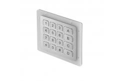 China Stainless Steel matrix usb numeric keypad 16 keys compact format supplier