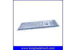 China Kiosk Stainless Steel Panel Mount Keyboard With Trackball , FN Keys And Number Keypad supplier