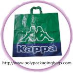 Environmental Friendly Green Recycled Plastic Handle Bag For Shopping for sale