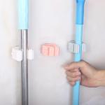 Wall Mount ABS Mop and Broom Holder Storage for Garden Kitchen Garage for sale