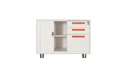 China Electrostatic Metal Mobile Pedestal Storage Cabinets With Adjustable Shelves supplier