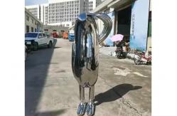 China Modern Art Stainless Steel Abstract Man Sculpture Mirror Polished supplier