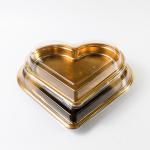 Plastic Heart Shaped Chocolate Boxes Containers For Strawberries printed wholesale sushi Heart-shaped plastic box for sale