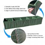 Mil 10 Defence Barrier Steel Geotextile Green Color Lined Put Into Soil for sale