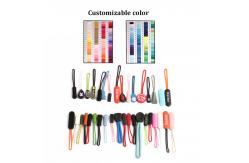 China Red Gold Custom Silicone Labels Printing Soft Rubber Cartoon Modeling Zipper DIY Design supplier