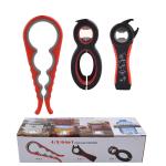 5 In 1 Multi Function Can Opener Jar Bottle Opener With Silicone Handle