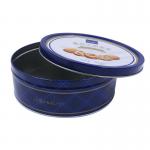Printed Round Metal Empty Biscuit Cookie Tin Cans Cake Tin Box for sale