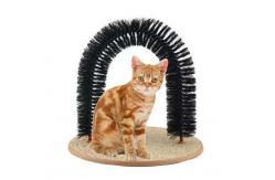 China Arch Bristle Ring Pet Cleaning Brush Self Grooming For Controlling Shedding supplier