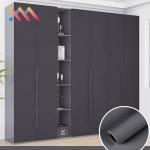 Plain Color PVC Skin Friendly Soft Film Waterproof Wallpaper For Furniture Renovation for sale