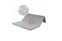 China Blue Portable Foldable Mattress with Memory Foam and Polyester Cover Material supplier