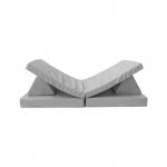 Foldable Foam Play Couch Set Modular Play Sofa With 2 Triangle Pillows
