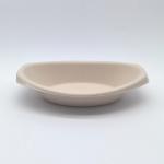 Microwave Safe Oval Biodegradable Bagasse Tableware Oilproof Bowls For Noodle for sale