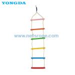 Colorful Children Climbing Training Wooden Rope Ladder For Kindergarten for sale