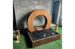 China ISO9001 Square Outdoor Water Fountain Sculpture 4.9ft With LED supplier