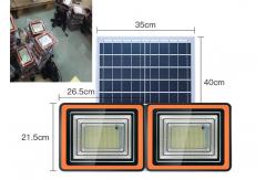 China Remote Control PVC Solar 100lm/W Led Exterior Floodlight supplier