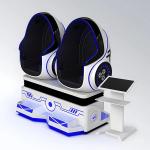 Dreamland double players 9d vr egg chair 360 vr roller coaster virtual reality vr cinema for sale