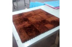 China Eva Back Cheery Interlocking Polyester Area Rugs 9pcs per set supplier