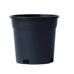 China Series 12  Plstic flower pots round black for sale