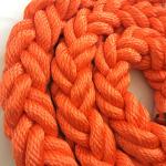 8 Strand Polyester 90mm Sailing Berth Mooring Rope Excellent UV Resistance for sale