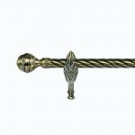 home decoration 28mm curtain pole brass pineapple design curtain finial for sale