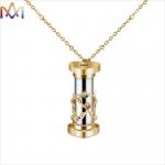 Mini Womens Engraved Kaleidoscope Pendant Necklace for sale