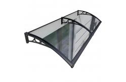 China Modern Adjustable DIY Aluminum Bracket PC Sheet Canopy Rain And Sunshine Protection supplier