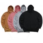 Drop Shoulder Mens Oversized Pullover Hoodie Streetwear With Side Splits for sale