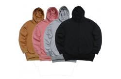 China Drop Shoulder Mens Oversized Pullover Hoodie Streetwear With Side Splits supplier